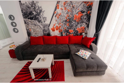 Monza canapea 3 locuri cu insula